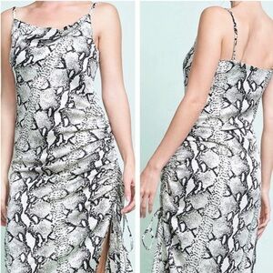 ACOA Snakeskin Print Dress